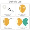 1000Pcs Invisible Double Side Adhesive Dots for Balloon Craft 1.2cm Clear Dots Sticker Removable for Wedding Decoration