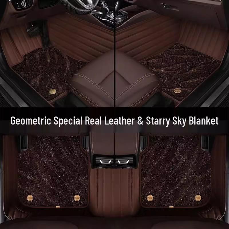 Geely Car Accessories: Full Coverage Silk Loop Foot Mats with Geometric Design for Firefly
