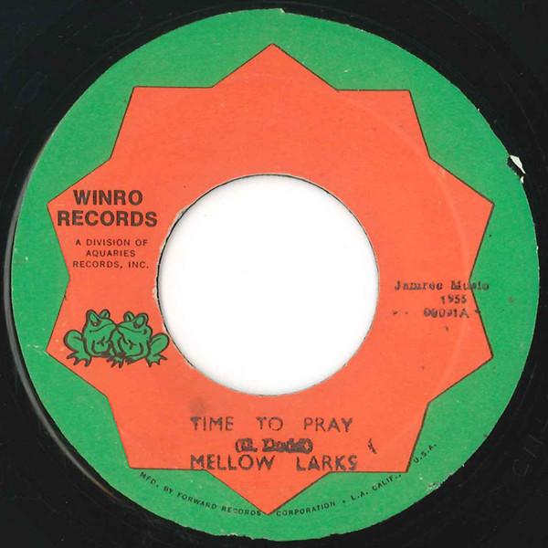 

7inch Record MELLOW LARKS / ALEX HARVEY - Time To Pray / Mama Tried 00013 Winro Records 1975 Jamaica Reggae, Ska & Dub Used