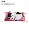Realistic Plush Cat Sleeping Lying For and Puppy Body Pillow Toy, Lifelike, Cat, Down, Sounds, Cute, Lifelike, Kids, Adults, Adults,