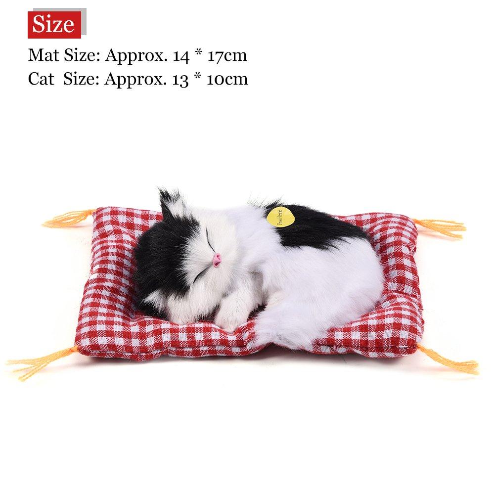 Realistic Plush Cat Sleeping Lying For and Puppy Body Pillow Toy, Lifelike, Cat, Down, Sounds, Cute, Lifelike, Kids, Adults, Adults,