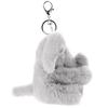 Apricot Lamb Cute Soft Animal Keychain Plush Suitable for Men and 15cm Elephant, Women, Backpack, Wallet,