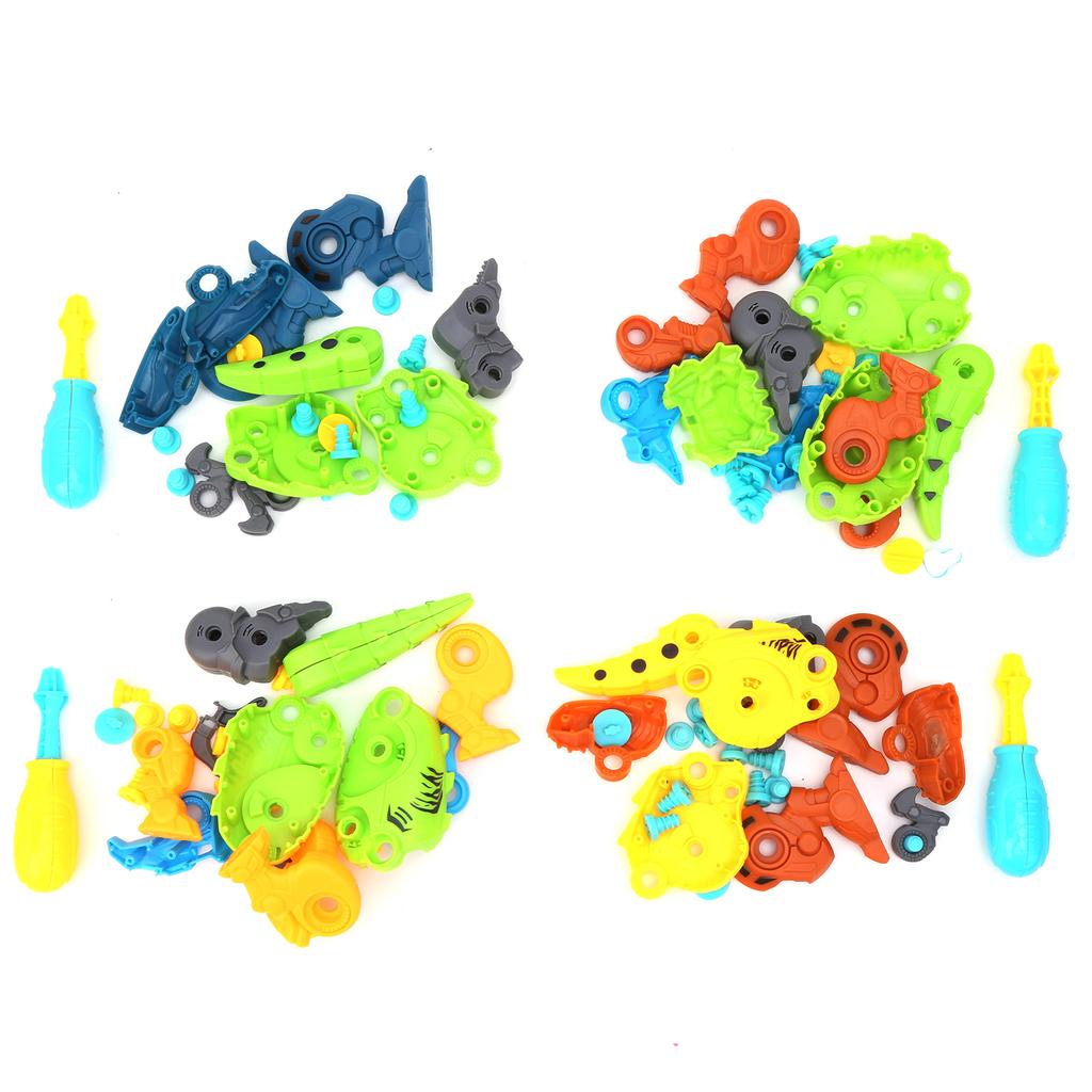 DIY Montage Dinosaurier Spielzeugset Schraube Mutter Kombination Zusammenbau Dinosaurier Modell Spielzeug4 Stile
