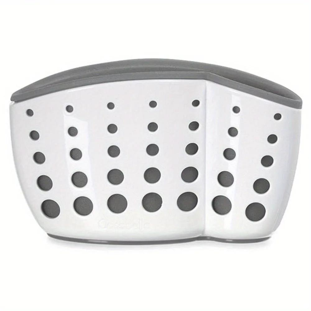 

1 шт. Кухонная подставка для губки, корзина для сушки, подвесная корзина для хранения, кухонные принадлежности, полки для кухонной утвари, стеллажи для хранения белый