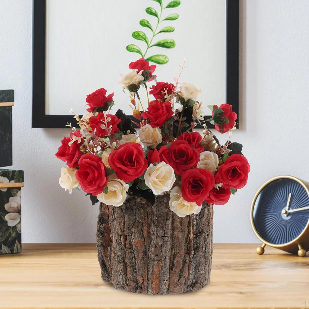 Eleganter Holz-Blumenhalter für Haus und Garten