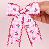 2pcs Cute Cherry Bow Hair Clips for Girls | Barrettes Sweet Hair Accessories for Daily Wear, Casual Formal Occasions, Birthdays