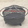 GOWKE Rotatable Cast Iron Outdoor Fire Pit BBQ & Tea Table