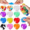 Heart Shaped Stress Relief Balls, Face Water Bead Toys, Sensory Balls For Kids Adults, Colorful Balls For Anxiety Relief,Classroom Prizes