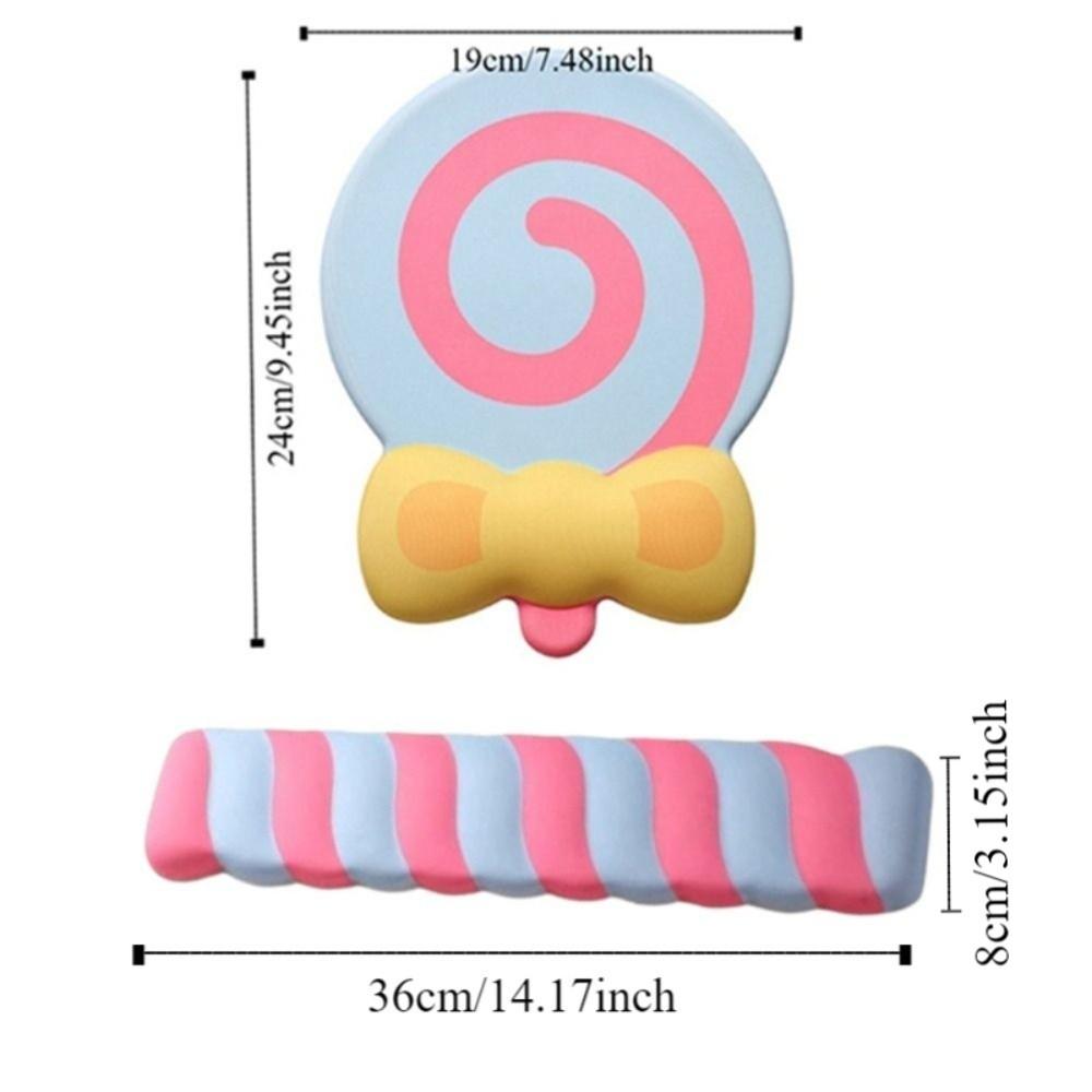 Slow Rebound Lollipop Wrist Mouse Pad Creative Keyboard Hand Cushion  Student