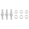 3pcs Pool Cleaner Hose Swivel D20 and Hose Nut D15 Set Compatible with 180 For 280 380 Pool Cleaner Feed Hose Connectors