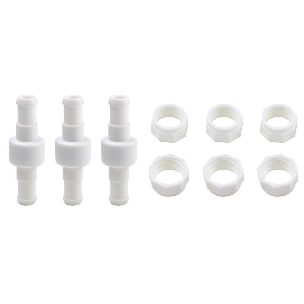 3pcs Pool Cleaner Hose Swivel D20 and Hose Nut D15 Set Compatible with 180 For 280 380 Pool Cleaner Feed Hose Connectors