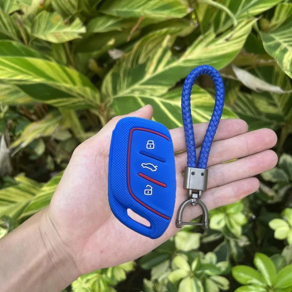 Silicone Car Remote Case Accessories for MG 4 2023 Mg4 Ev MG HS GT ZS EV ZX MG5 MG6 Roewe RX3 RX5 RX8 ERX5 I6 I5 Key Chain Cover