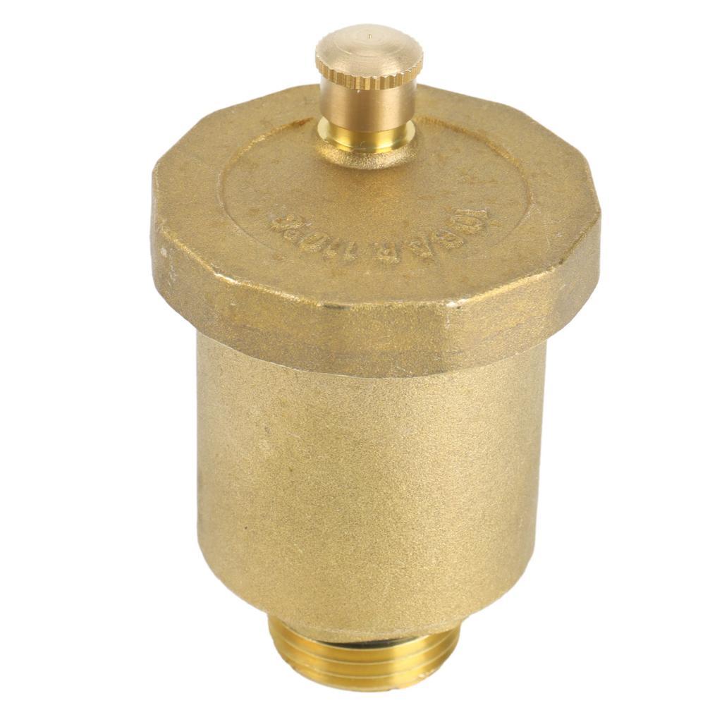 Brass Automatic Air Vent Valve 1/2 Inch Male Thread for Solar Water Heater Pressure Relief Valve Tools Air Vent Valve