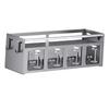 4 Compartment Seasoning Rack Multi Functional Wall Mounted Condiment Storage Rack for Home