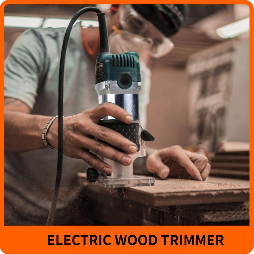 800W Handheld Engraving Slotting Router Portable Woodworking Power Tool High Power Electric Wood Trimmer