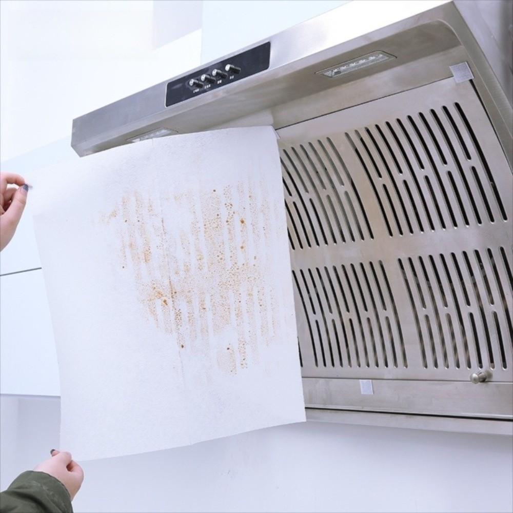 Non-woven Disposable Oil Filter Paper 5/10m Extractor Fan Filter Kitchen Hood Oil Stickers  Home