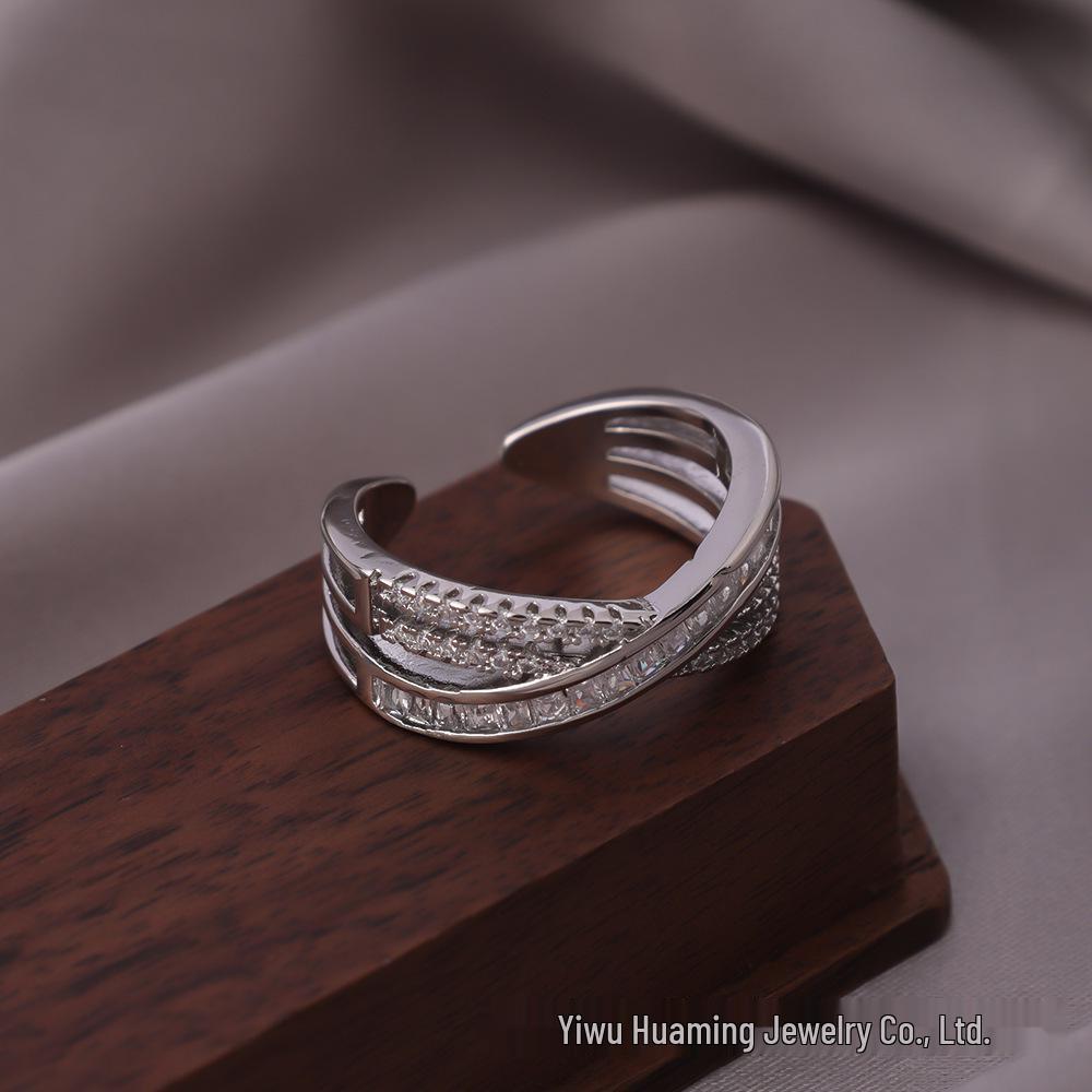 

Zircon Open Ring - Luxury Cold Style Women’s Jewelry, Bestselling Versatile Design for Index Finger