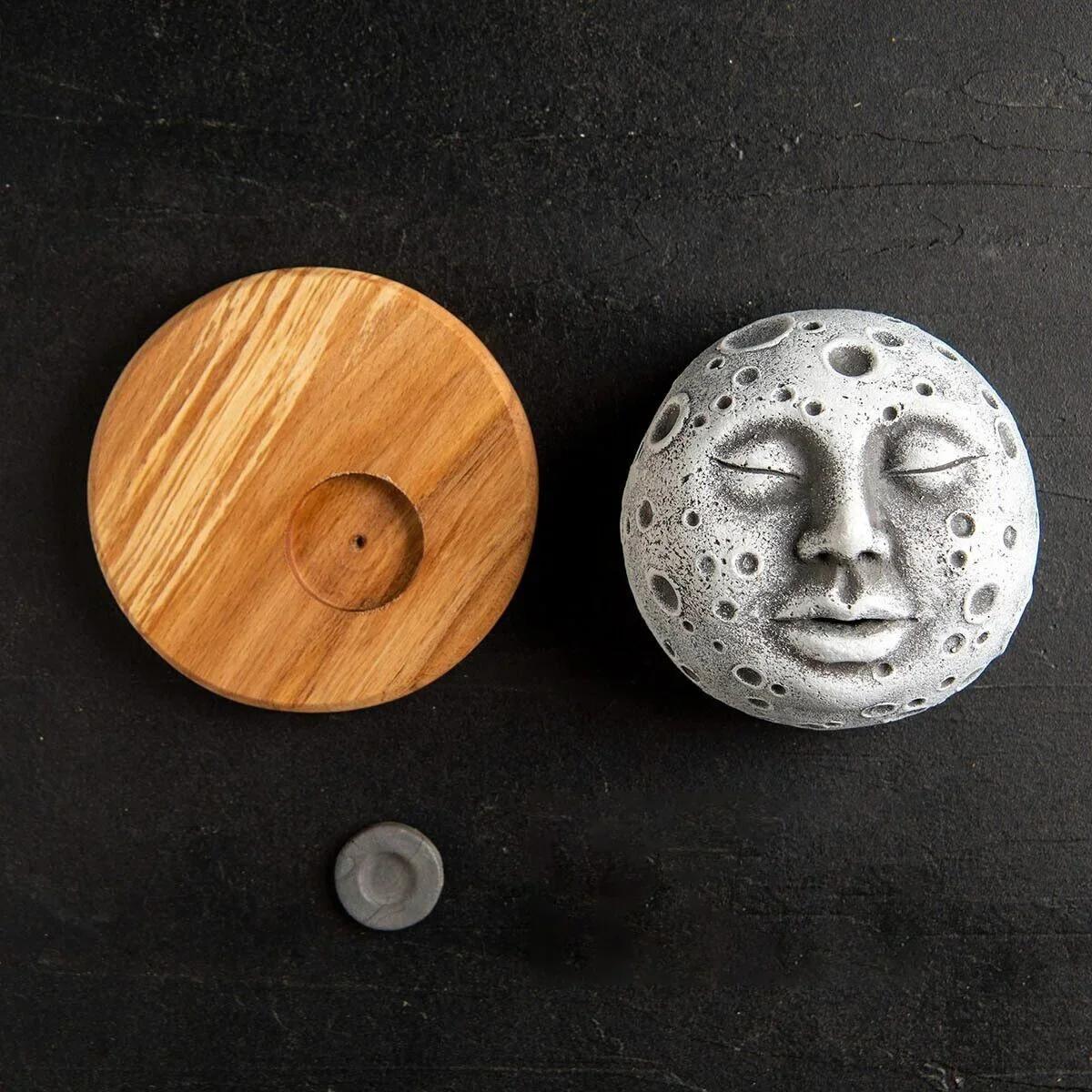 

Монстр Курильница Пародия Украшения Гостиная Подарок на День Святого Валентина Украшения для Рабочего Стола Ароматерапия Украшения Луна Лицо