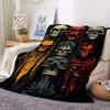 1pc Skulls, Death Blanket, Lightweight Flannel Throw Blanket For Sofa, Bed, Travel, Camping, Living Room, Office, Couch, Chair, And Bed