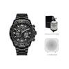 Citizen Attesa Light Powered Quartz Movement Stainless Steel Strap Watch Men's Watches Black Dial CC4014-62E