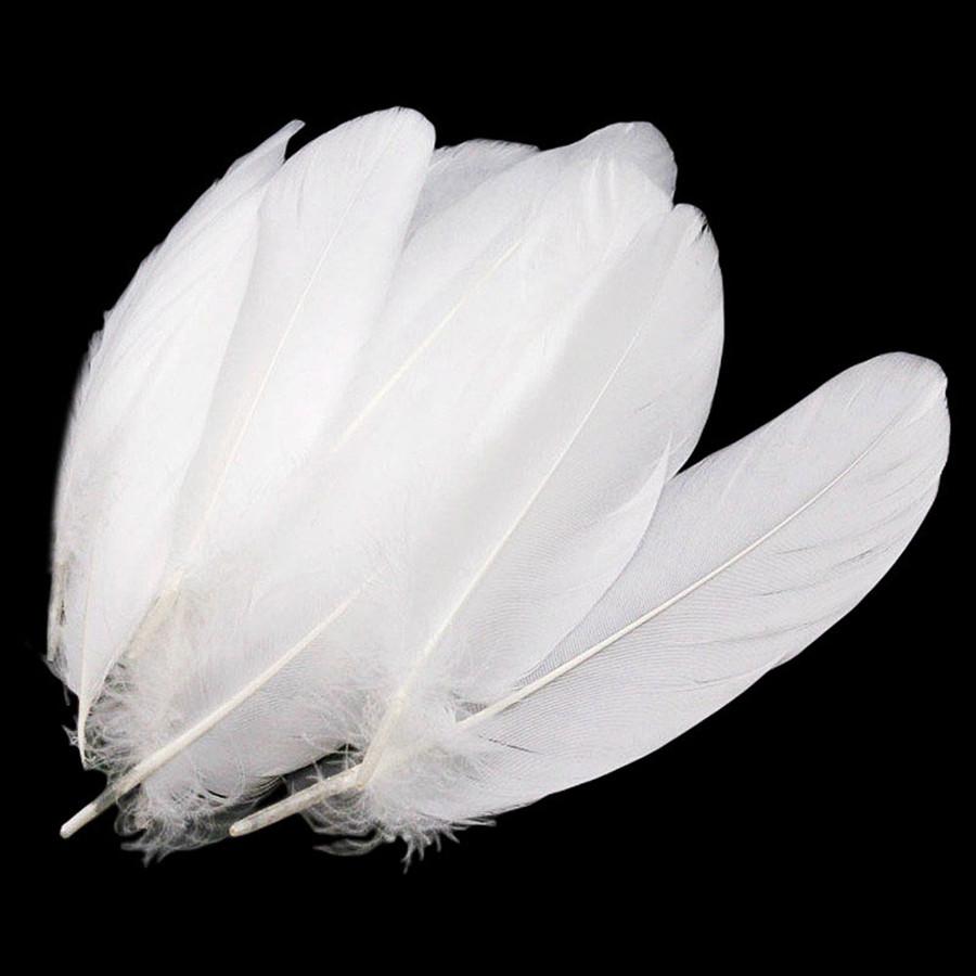 50Pcs Natural Goose Feathers Plume Craft DIY Royal Blue Feather Wedding Party Plumas Jewelry Making Decor Accessories 13-18CM