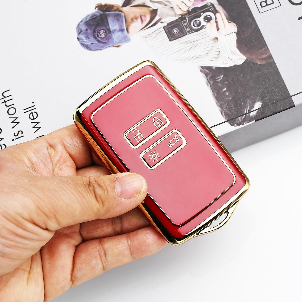 TPU For Renault Zoe Dacia Duster Clio Kadjar Captur Koleos Espace Master Talisman Megane Scenic Car Key Shell Fob Cover Case