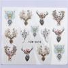 5 Pieces Lovely Animals Nail Sticker Flower Decal Animal Fox Wolf Flamingo Deer Design for Nail Art Decoration