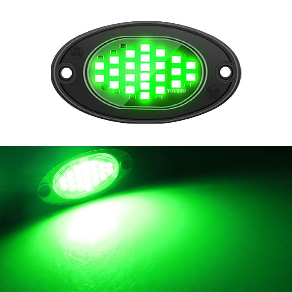 1pcs Car Chassis Light Underbody Glow LED Lights 24SMD Atmosphere Light for TV UTV Offroad Rock Lights 12v