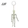 Gothic Skeleton Keychain Movable Joints Keychain Glow-in-the-Dark Keyring for Halloween Handbag Backpack Purse Charm Men Women Decorative