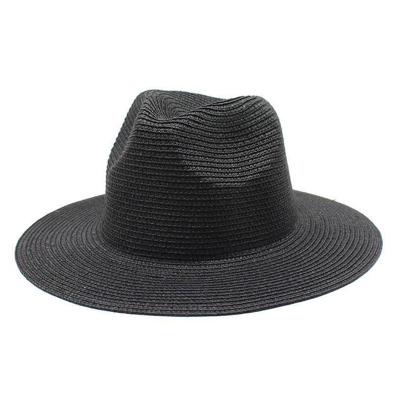 Unisex Summer Panama Sun Hat - Fashionable Straw Braid Fedora for Outdoor and Beach Wear.