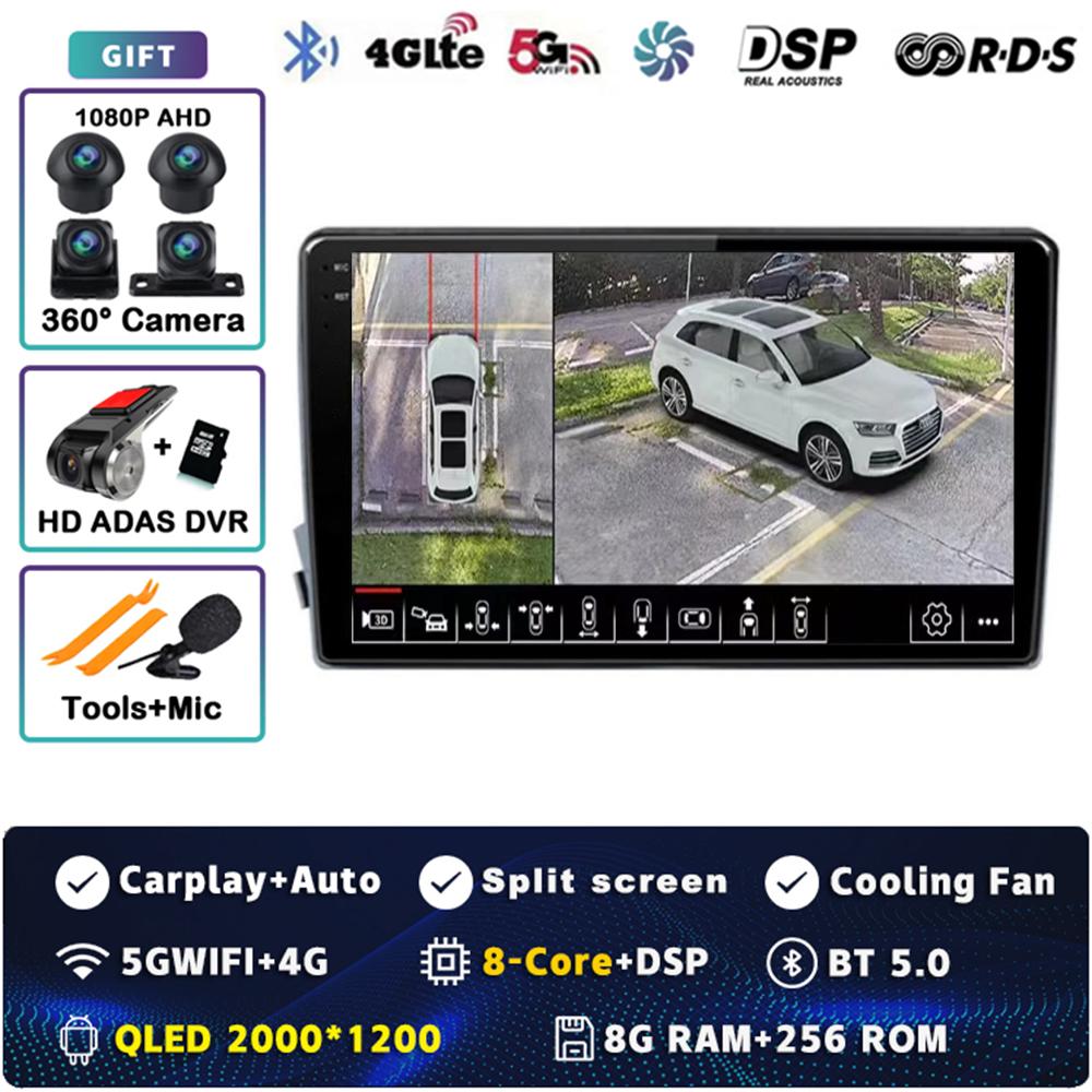 Android 14 Carplay Car Radio For SsangYong Kyron Actyon 2005 - 2013 Multimedia Video Player Navigation GPS Stereo 2Din DVD Auto