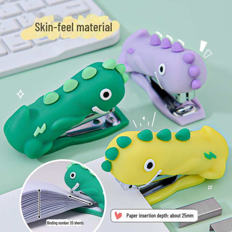 Portable Creative Dinosaur Mini Stapler - Labor-Saving, High-Value Binding Tool