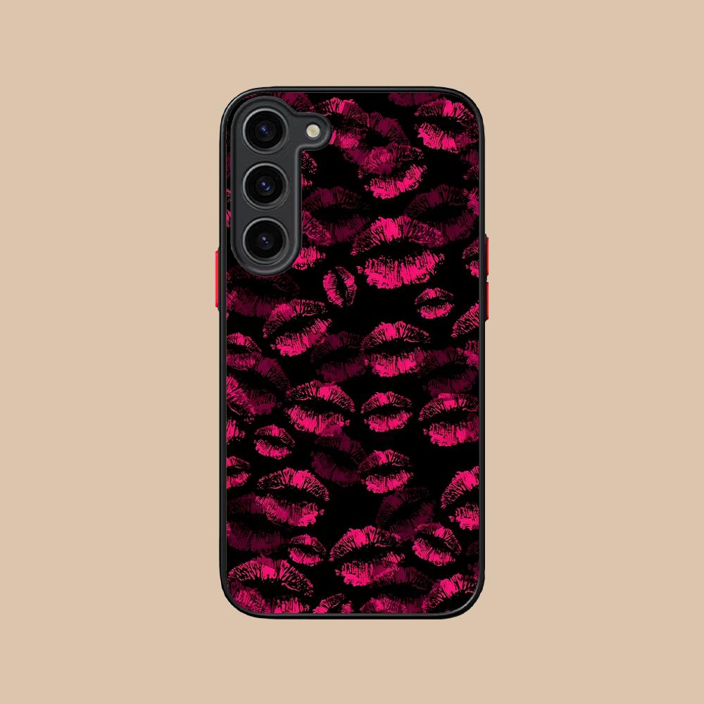 Kiss Lips Cute Silicone Mobile Phone Case for Samsung Galaxy S26 S25 S24 S23 S22 S21 Plus FE Ultra Colorful Cover