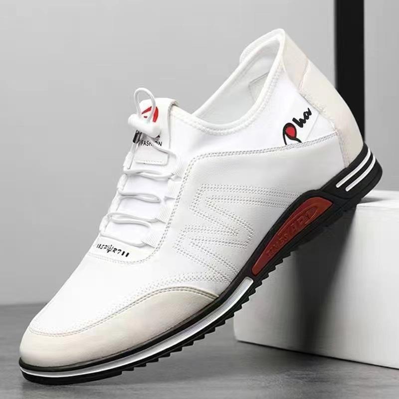 

Новая мужская обувь осень 2025 спортивная обувь дышащая и легкая повседневная обувь мягкая подошва модная универсальная трендовая обувь 39 белый