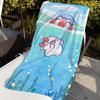 Cartoon B-Bigface Cute Shark Towel Towels For Beaches Yoga Studios Gyms Hot Springs Swimming Pools And Picnics