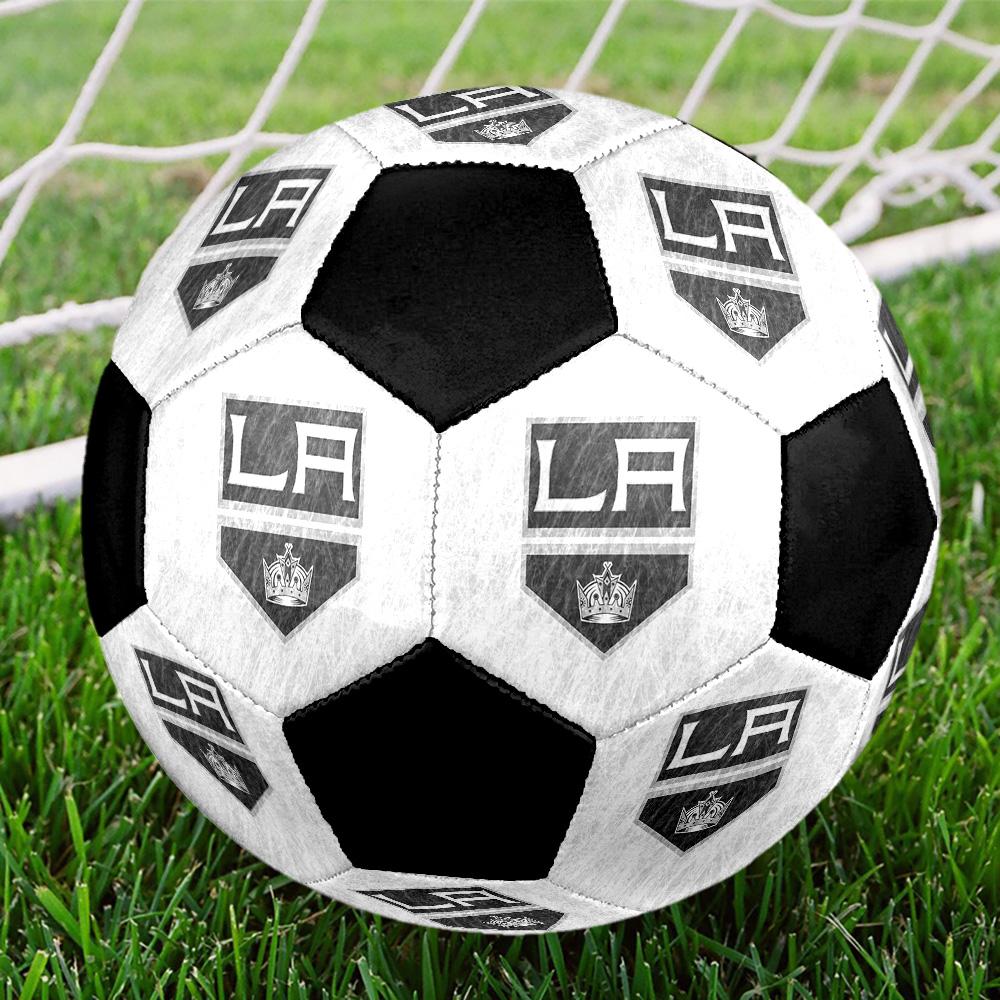 Los Angeles Kings Soccer Ball Colorful All Ages Machine Stitched PVC Competition Ready Durable High-Bounce.SIZE5
