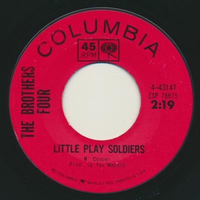 7-Zoll Schallplatte BROTHERS FOUR - Kleine Spielsoldaten / Nimm dies Ha 443147 Columbia 1964 US Folk Gebraucht