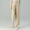 Fanzhen Women's Summer Tencel Blend Cropped Wide-Leg Pants