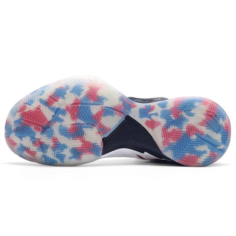 Anta KT1 Fabric Comfortable Shock Absorbing Wear Resistant Mid Top Basketball Shoes Men sneaker White Black Red 11631101-1