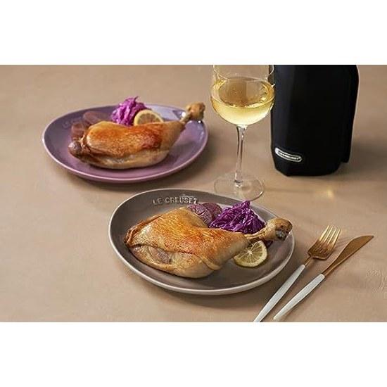 Le Creuset Plate Flora 19 Cm White Luster Heat Resistant Cold Microwave Oven Compatible Baking Dish