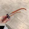 Trendy Rimless Square Sunglasses: Unisex Metal Cut-edge Design