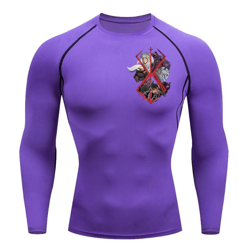 Guts Herren Kompressionsshirt Sport Schnelltrocknend Fitness T-Shirt Eng Schweißabsorbierend Joggen Radfahren Outdoor 8 Farben Kurzarm