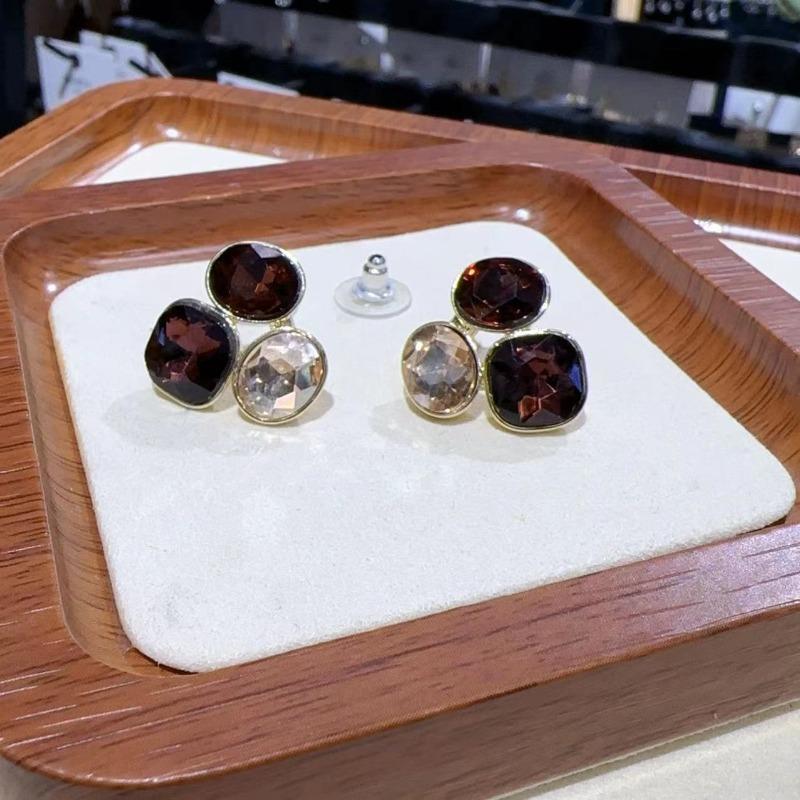 Brown Earrings for Women Fashion Personalized Daily Accessories Prom Jewelry Anniversary Gifts
