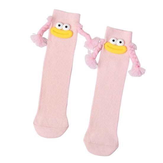 Funny Fuzzy Socks Colorful Cartoon Expression Socks with Braided And Lips Cotton Novelty Footwear for Casual Wear