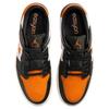 Jordan Air Jordan 1 Slip Resistant Abrasion Resistant Low Top Vintage Basketball Shoes Men's Black Orange DM1206-081