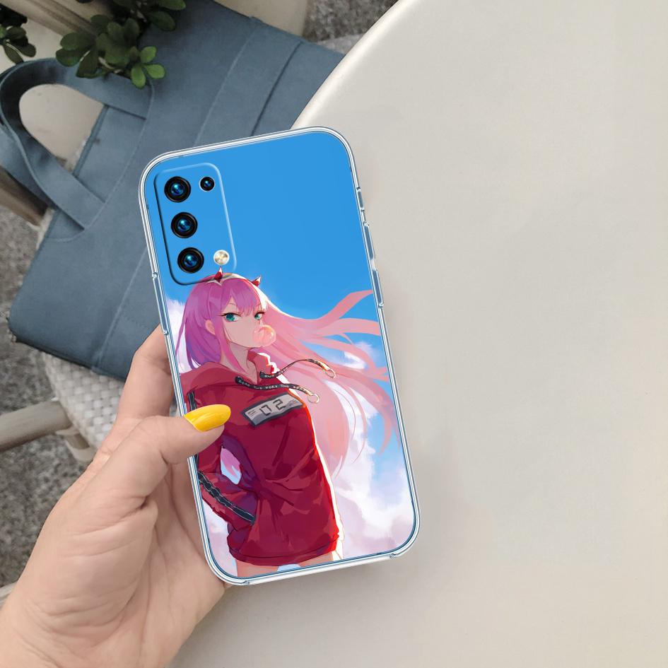 PP64 Zero Two Soft Shell Transparent Phone Case for Motorola Moto G7 G8 G9 G84 G85 G73 G24 G15 Z2 Play Power Plus