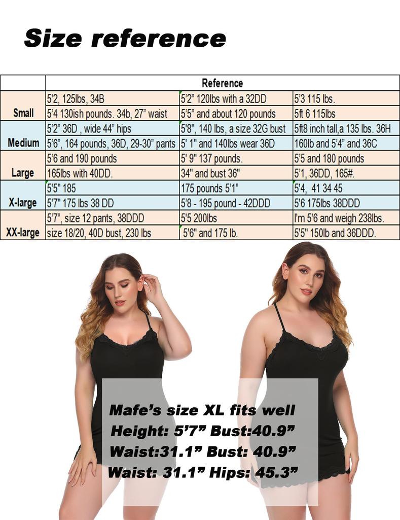 Lingerie Nightgown Sexy Lace Sleepwear Nightgown Half Slip Chemise Lingerie Nightgown Babydoll Sleepshirt [Avidlove] Women's V-neck (S-XXL)