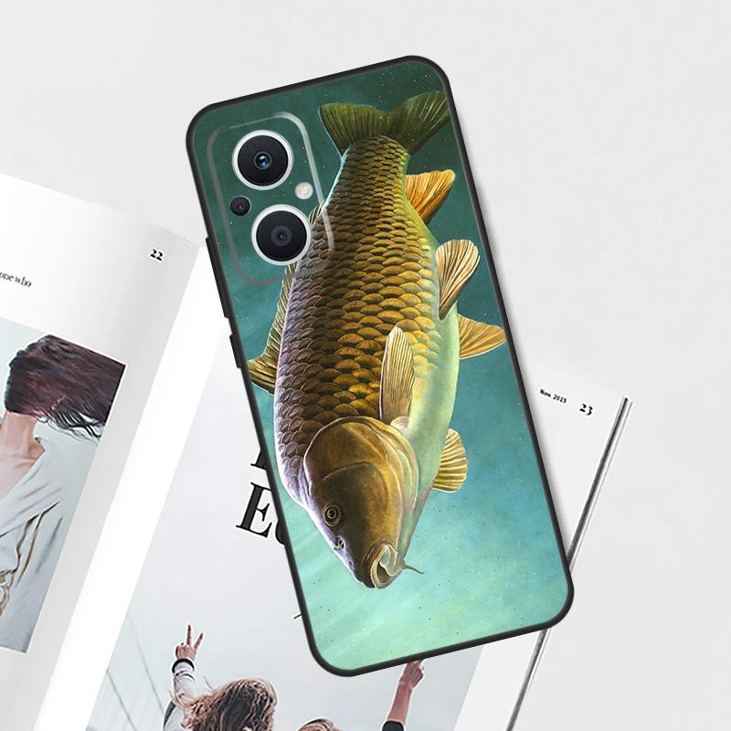 CARP FISH FISHING Case For OPPO Reno 13F 14F 15F 12 11 F 10 14 15 Pro 7 8 Lite OPPO Find X9 X8 X6 X5 Pro Cover