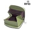 Japanese RFID Anti-Skimming Accordion Wallet: Large Capacity Genuine Leather Card Holder & Coin Purse
