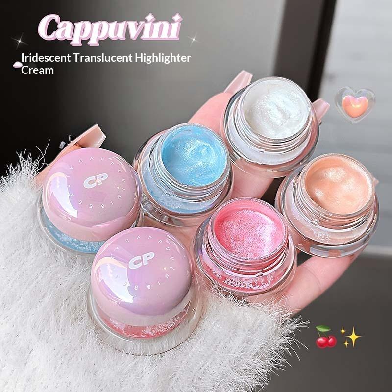 Cappuvini Ultrafin Skimmer Highlighter Cream Vattentät Långvarig Smink I Orange Blå För Ögon Kinder Upplysande Kompakt